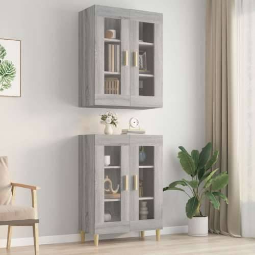 Viseći zidni ormarić boja sivog hrasta sonome 69,5 x 34 x 90 cm - Sivi hrast sonoma 1 Cijena