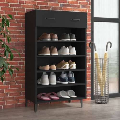 Ormarić za cipele crni 60 x 35 x 105 cm od konstruiranog drva - Crna 1 Cijena