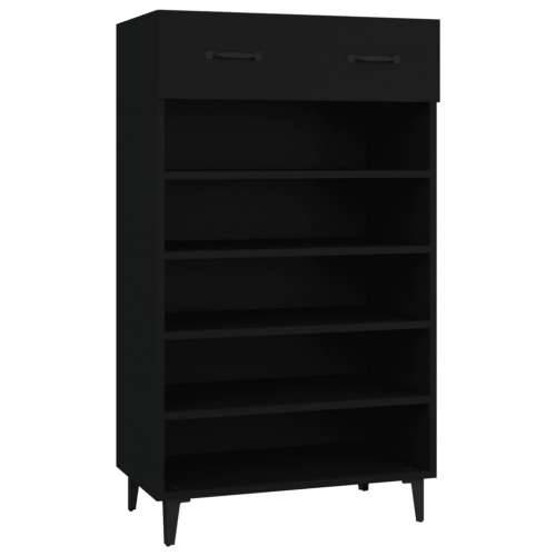 Ormarić za cipele crni 60 x 35 x 105 cm od konstruiranog drva - Crna 1 Cijena