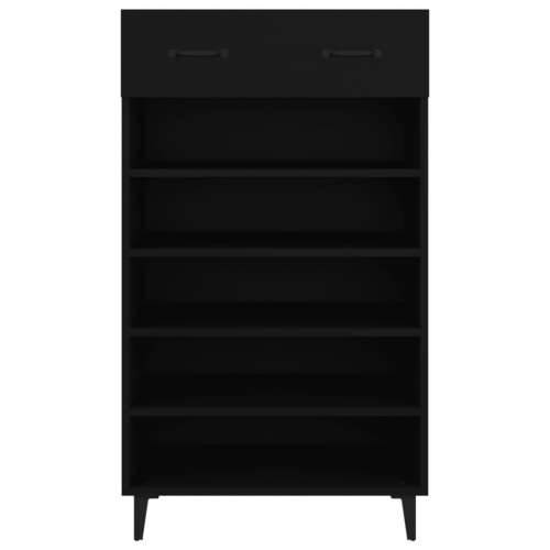 Ormarić za cipele crni 60 x 35 x 105 cm od konstruiranog drva - Crna 1 Cijena