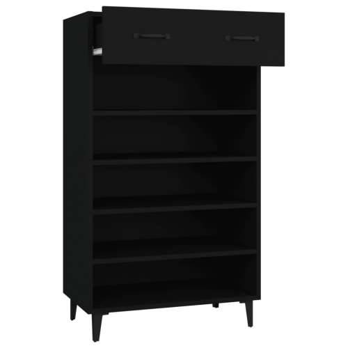 Ormarić za cipele crni 60 x 35 x 105 cm od konstruiranog drva - Crna 1 Cijena