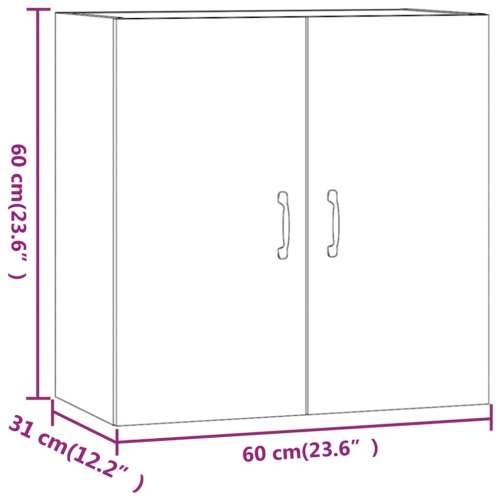 Zidni ormarić bijeli 60 x 31 x 60 cm od konstruiranog drva - Bijela 1 Cijena