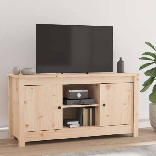 TV ormarić 103 x 36,5 x 52 cm od masivne borovine - Prirodna 1 Cijena