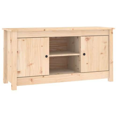TV ormarić 103 x 36,5 x 52 cm od masivne borovine - Prirodna 1 Cijena