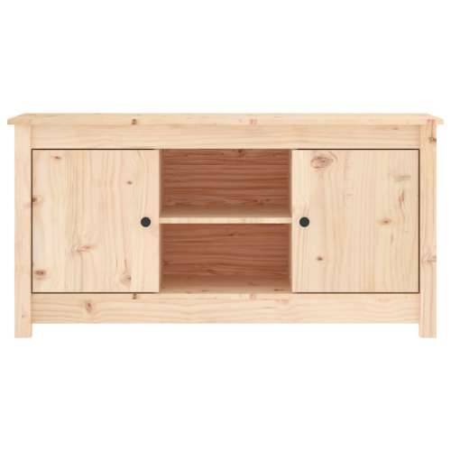 TV ormarić 103 x 36,5 x 52 cm od masivne borovine - Prirodna 1 Cijena
