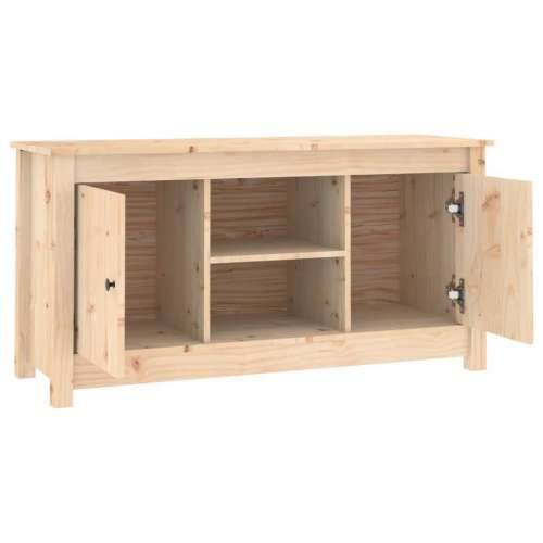 TV ormarić 103 x 36,5 x 52 cm od masivne borovine - Prirodna 1 Cijena