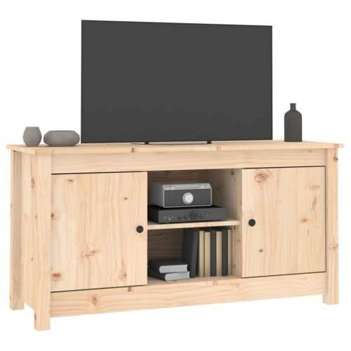 TV ormarić 103 x 36,5 x 52 cm od masivne borovine - Prirodna 1 Cijena