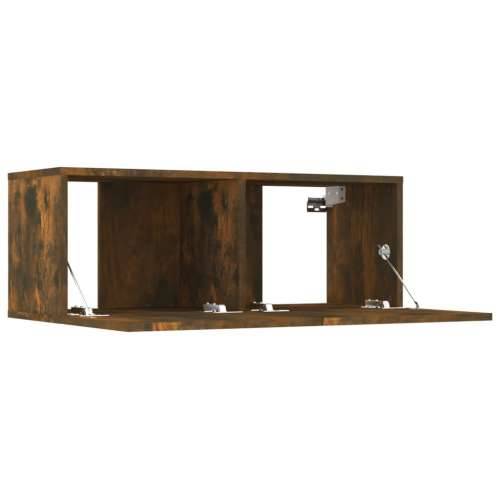 TV ormarići 4 kom boja dimljenog hrasta 80 x 30 x 30 cm drveni - Dimljeni hrast 4 80 cm Cijena