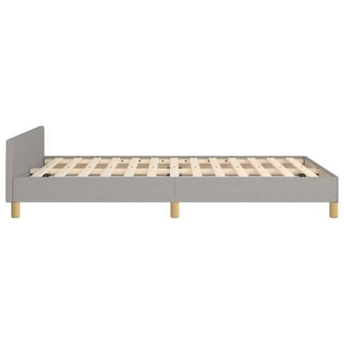 Okvir kreveta bez madraca svjetlosivi 120 x 200 cm od tkanine - Svjetlosiva 120 x 200 cm Obično s čavlima Cijena