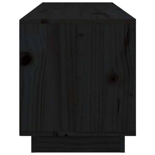 TV ormarić crni 105 x 34 x 40 cm od masivne borovine - Crna 1 Cijena