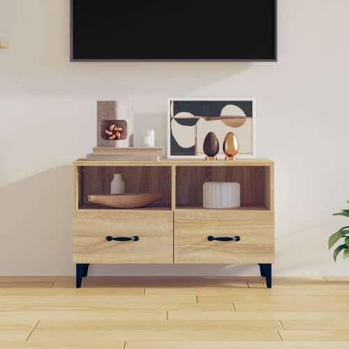 TV ormarić boja hrasta 80 x 36 x 50 cm od konstruiranog drva - sonoma hrast 1 Cijena