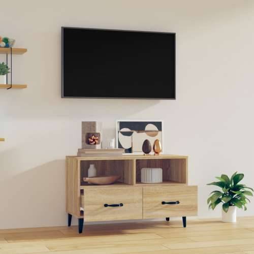 TV ormarić boja hrasta 80 x 36 x 50 cm od konstruiranog drva - sonoma hrast 1 Cijena