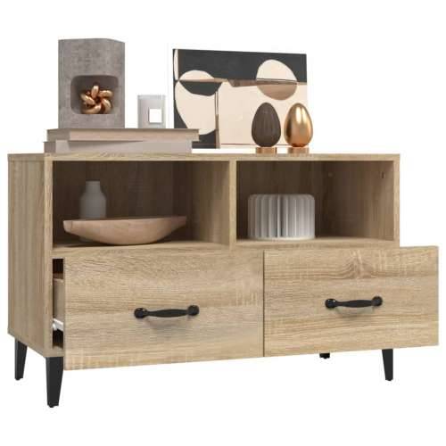 TV ormarić boja hrasta 80 x 36 x 50 cm od konstruiranog drva - sonoma hrast 1 Cijena