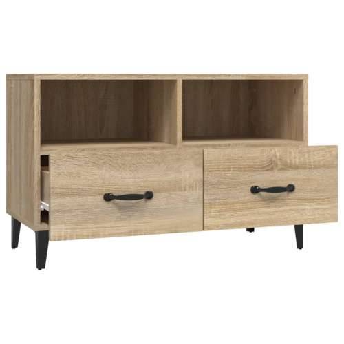 TV ormarić boja hrasta 80 x 36 x 50 cm od konstruiranog drva - sonoma hrast 1 Cijena