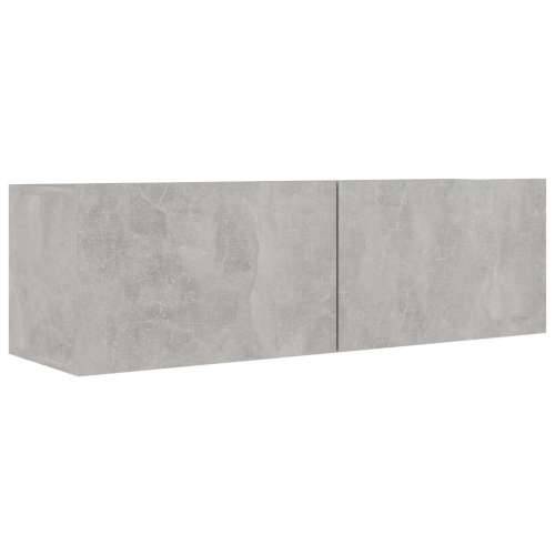 8-dijelni set TV ormarića siva boja betona konstruirano drvo - Beton siva 1 100 cm Cijena