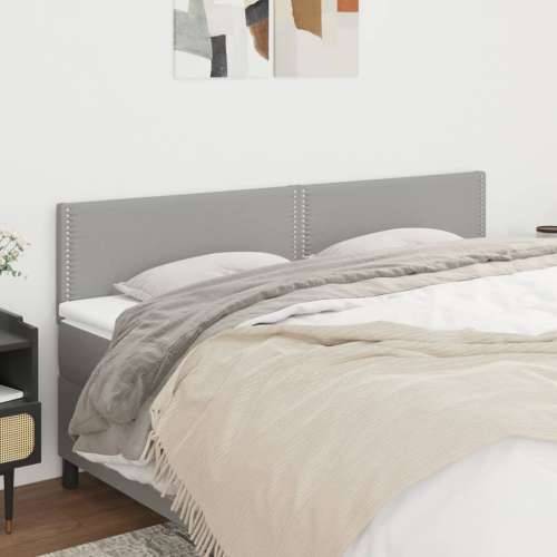 Uzglavlja 2 kom svjetlosiva 80x5x78/88 cm od tkanine - Svjetlosiva 160 cm 1 Nisko Cijena