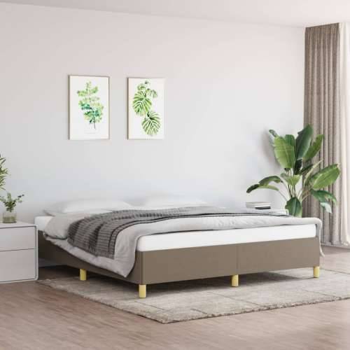 Okvir za krevet bez madraca smeđesivi 180x200 cm od tkanine - Sivo-smeđa 180 x 200 cm 35 cm Cijena