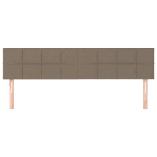 Uzglavlja 2 kom smeđesivi 80x5x78/88 cm od tkanine - Sivo-smeđa 160 cm 1 Nisko Cijena