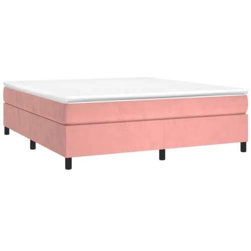 Okvir za krevet ružičasti 180x200 cm baršunasti Cijena