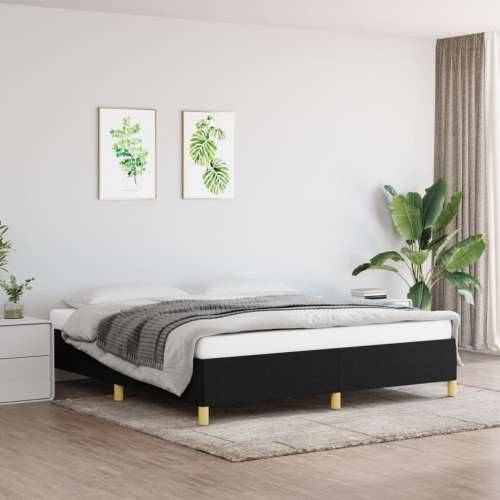 Okvir za krevet crni 180x200 cm od tkanine Cijena