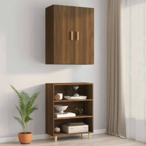 Viseći zidni ormarić boja smeđeg hrasta 69,5 x 34 x 90 cm - Smeđi hrast 1 Cijena