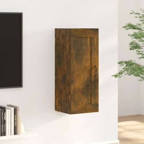 Viseći ormarić boja hrasta 35 x 34 x 90 cm konstruirano drvo - Dimljeni hrast 1 Cijena