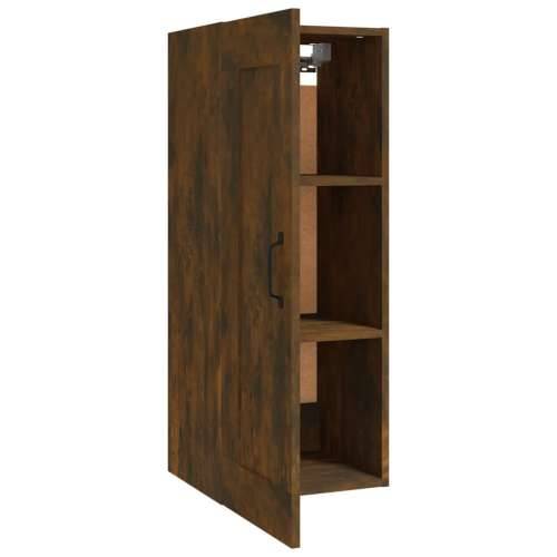 Viseći ormarić boja hrasta 35 x 34 x 90 cm konstruirano drvo - Dimljeni hrast 1 Cijena