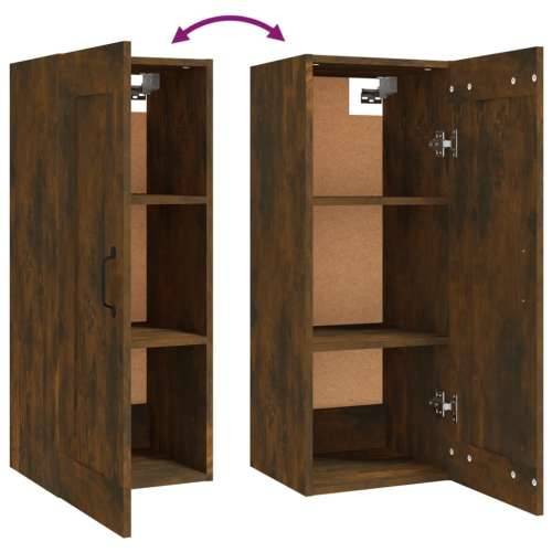 Viseći ormarić boja hrasta 35 x 34 x 90 cm konstruirano drvo - Dimljeni hrast 1 Cijena