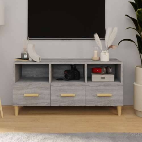 TV ormarić boja sivog hrasta sonome 102 x 36 x 50 cm drveni - Sivi hrast sonoma 1 Cijena