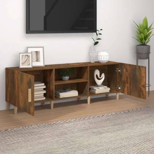 TV ormarić boja dimljenog hrasta 150x30x50 cm konstruirano drvo - Dimljeni hrast 1 Cijena