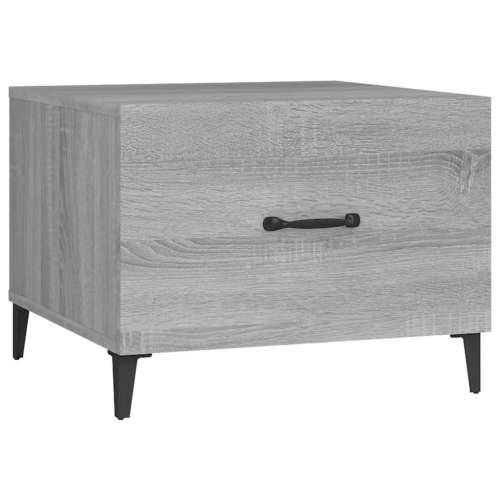 Stolići za kavu s metalnim nogama 2 kom boja hrasta 50x50x40 cm - Sivi hrast sonoma 2 Cijena