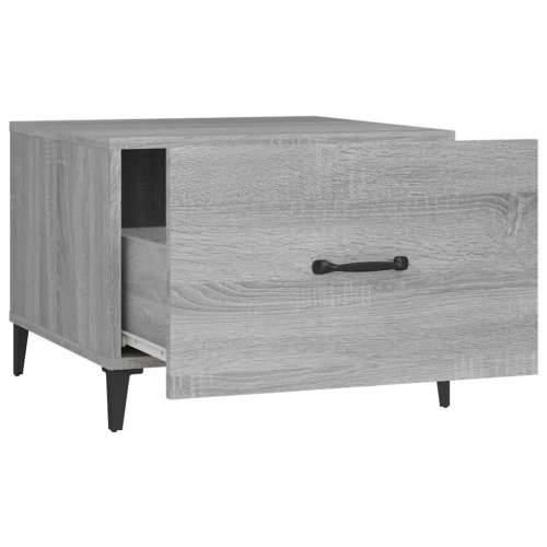 Stolići za kavu s metalnim nogama 2 kom boja hrasta 50x50x40 cm - Sivi hrast sonoma 2 Cijena