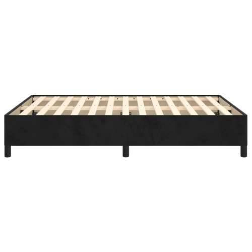 Okvir za krevet crni 140x200 cm baršunasti Cijena
