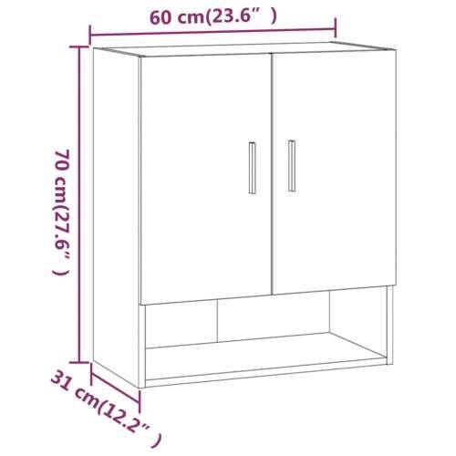 Zidni ormarić boja hrasta sonome 60x31x70 cm konstruirano drvo - Sivi hrast sonoma 1 Cijena