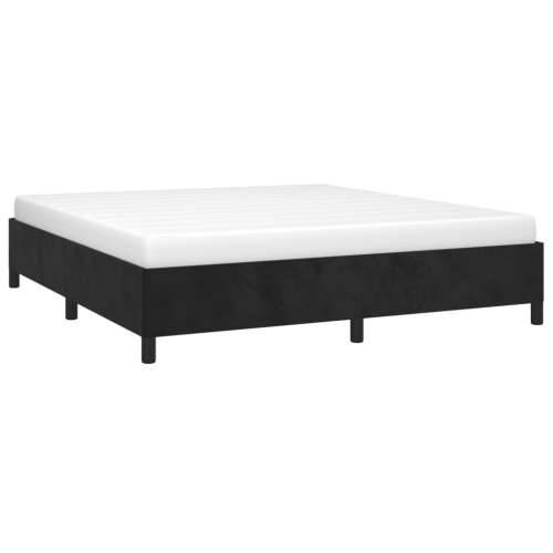 Okvir za krevet crni 180x200 cm baršunasti Cijena