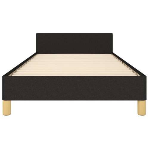 Okvir za krevet bez madraca crni 100x200 cm od tkanine - Crna 100 x 200 cm Gladak dizajn Cijena