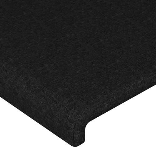 Okvir za krevet bez madraca crni 100x200 cm od tkanine - Crna 100 x 200 cm Gladak dizajn Cijena