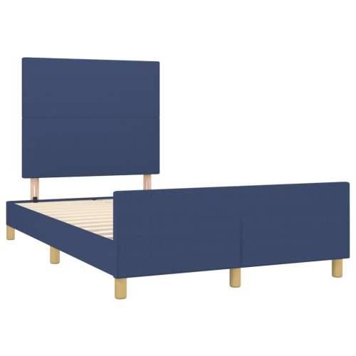 Okvir kreveta bez madraca plava 120x200 cm tkanina - Plava 120 x 200 cm Gladak dizajn Cijena