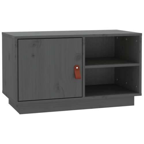 TV ormarić sivi 70 x 34 x 40 cm od masivne borovine - Siva 1 Cijena