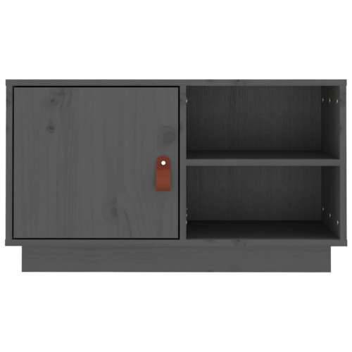 TV ormarić sivi 70 x 34 x 40 cm od masivne borovine - Siva 1 Cijena