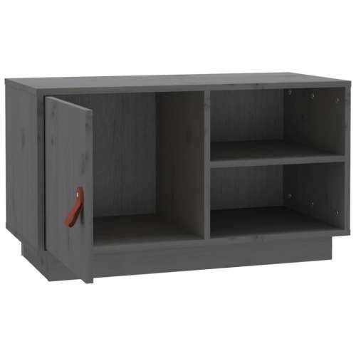 TV ormarić sivi 70 x 34 x 40 cm od masivne borovine - Siva 1 Cijena