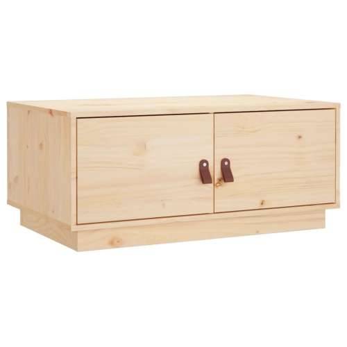 Stolić za kavu 80 x 50 x 35 cm od masivne borovine - Prirodna 1 Cijena