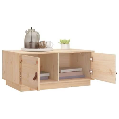 Stolić za kavu 80 x 50 x 35 cm od masivne borovine - Prirodna 1 Cijena