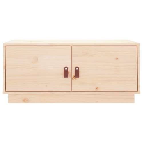 Stolić za kavu 80 x 50 x 35 cm od masivne borovine - Prirodna 1 Cijena
