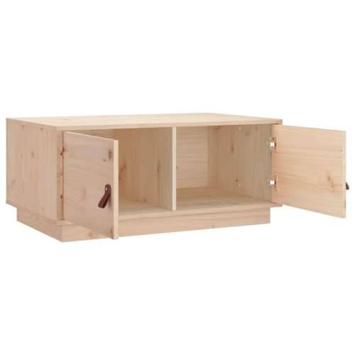 Stolić za kavu 80 x 50 x 35 cm od masivne borovine - Prirodna 1 Cijena