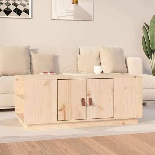 Stolić za kavu 100 x 50 x 41 cm od masivne borovine - Prirodna 1 Cijena