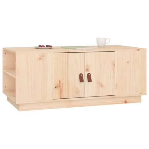 Stolić za kavu 100 x 50 x 41 cm od masivne borovine - Prirodna 1 Cijena