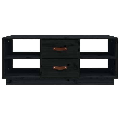 Stolić za kavu crni 100 x 50 x 41 cm od masivne borovine - Crna 1 Cijena