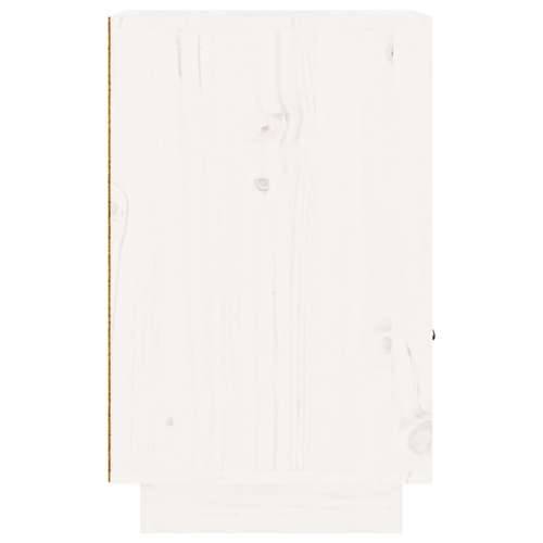 Noćni ormarići 2 kom bijeli 40 x 34 x 55 cm od masivne borovine - Bijela 2 Cijena