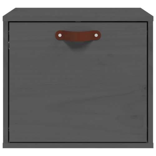 Zidni ormarić sivi 40 x 30 x 35 cm od masivne borovine - Siva 1 Cijena